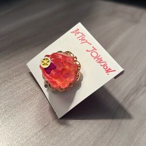 Betsey Johnson Jelly Cake Adjustable Ring
